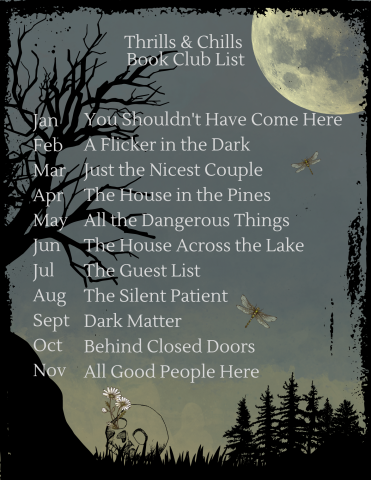 Thriller and Suspense Book Club List