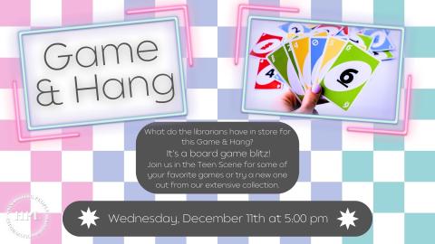 Game & Hang Board Game Blitz