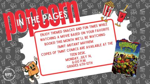 Popcorn in the Pages July 14 2025