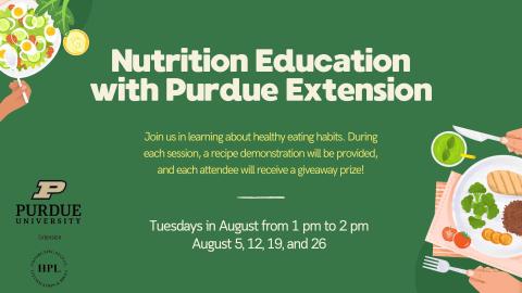 Nutrition Education with Purdue Extension