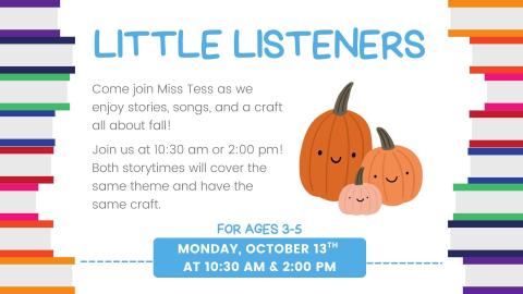 Little Listeners Oct 13