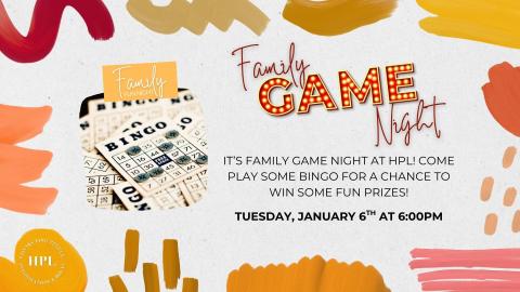 Family Fun Night Bingo