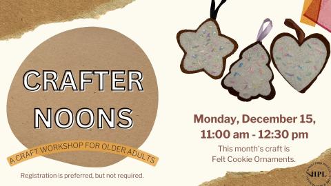 Crafternoons dec 2025