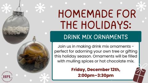 Homemade for the Holidays Drink Mix Ornaments