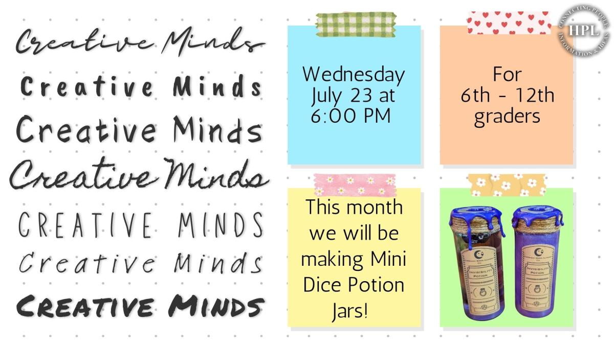 Creative Minds July 23 2025