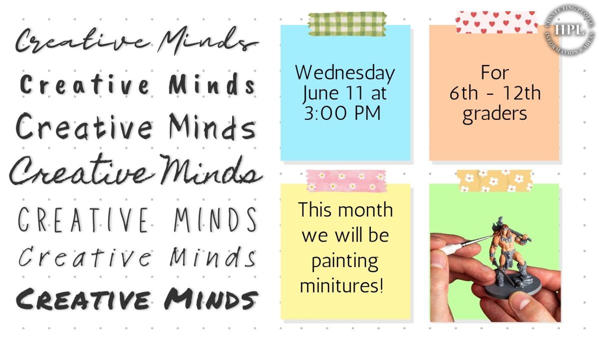 Creative Minds June 11 2025