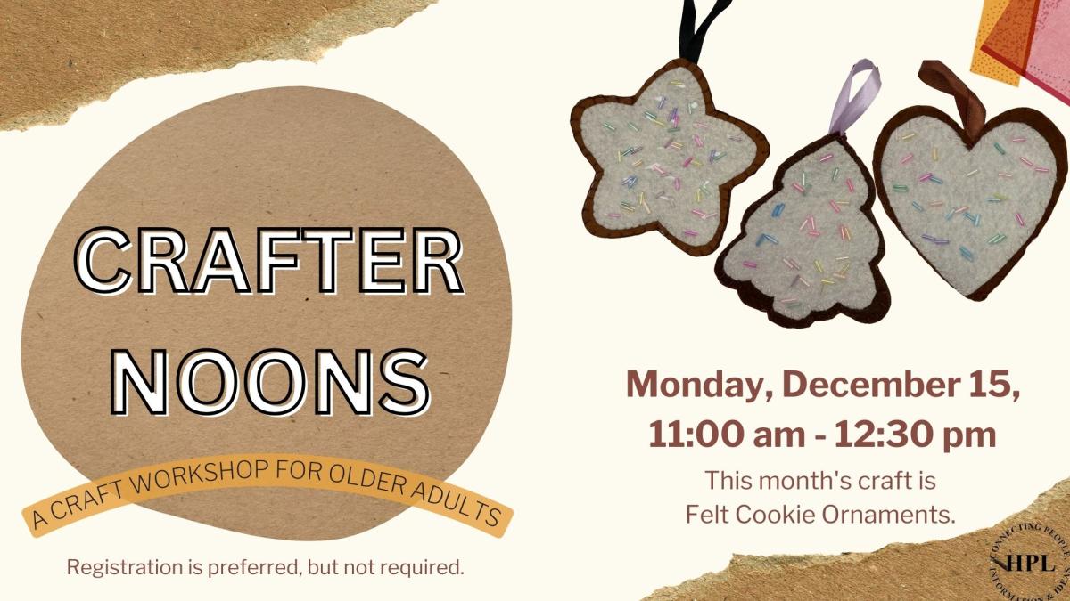 Crafternoons dec 2025